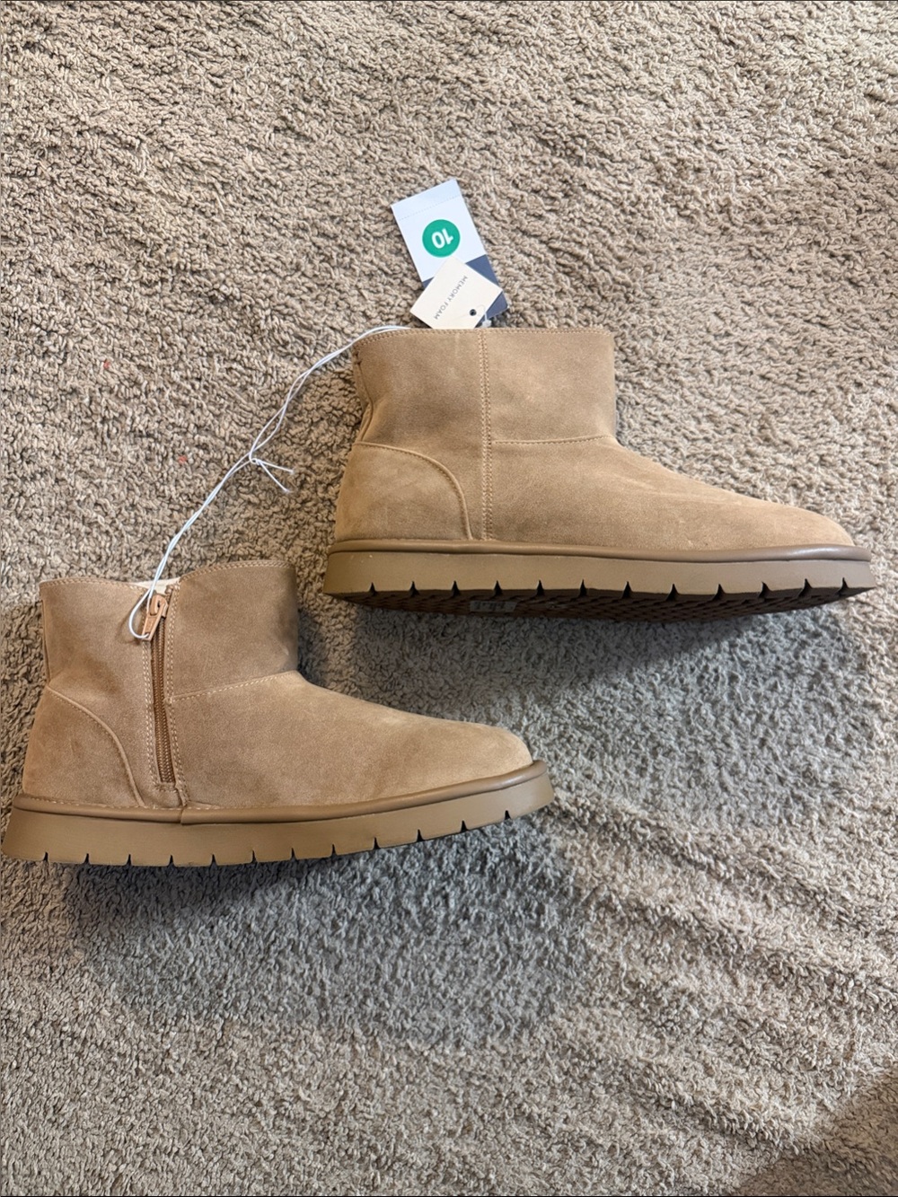 Universal Thread Tan Suede Ankle Boots